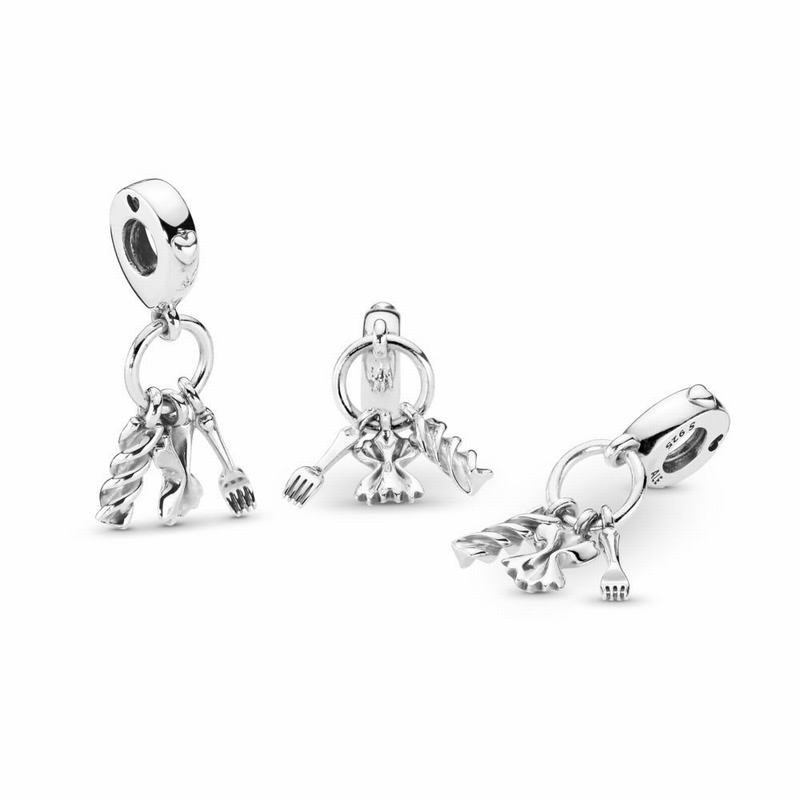 Pandora Australia Love Pasta Dangle Charm - Sterling Silver | HKFZBM913